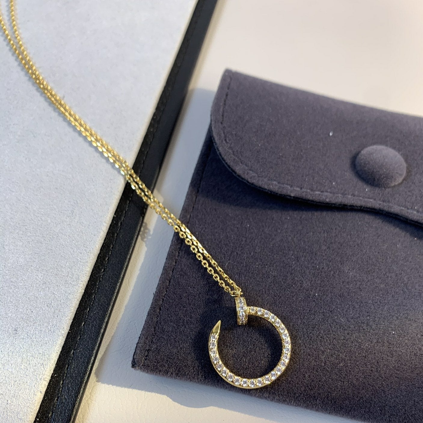 [Together Jewelry]JUSTE NECKLACE GOLD DIAMONDS