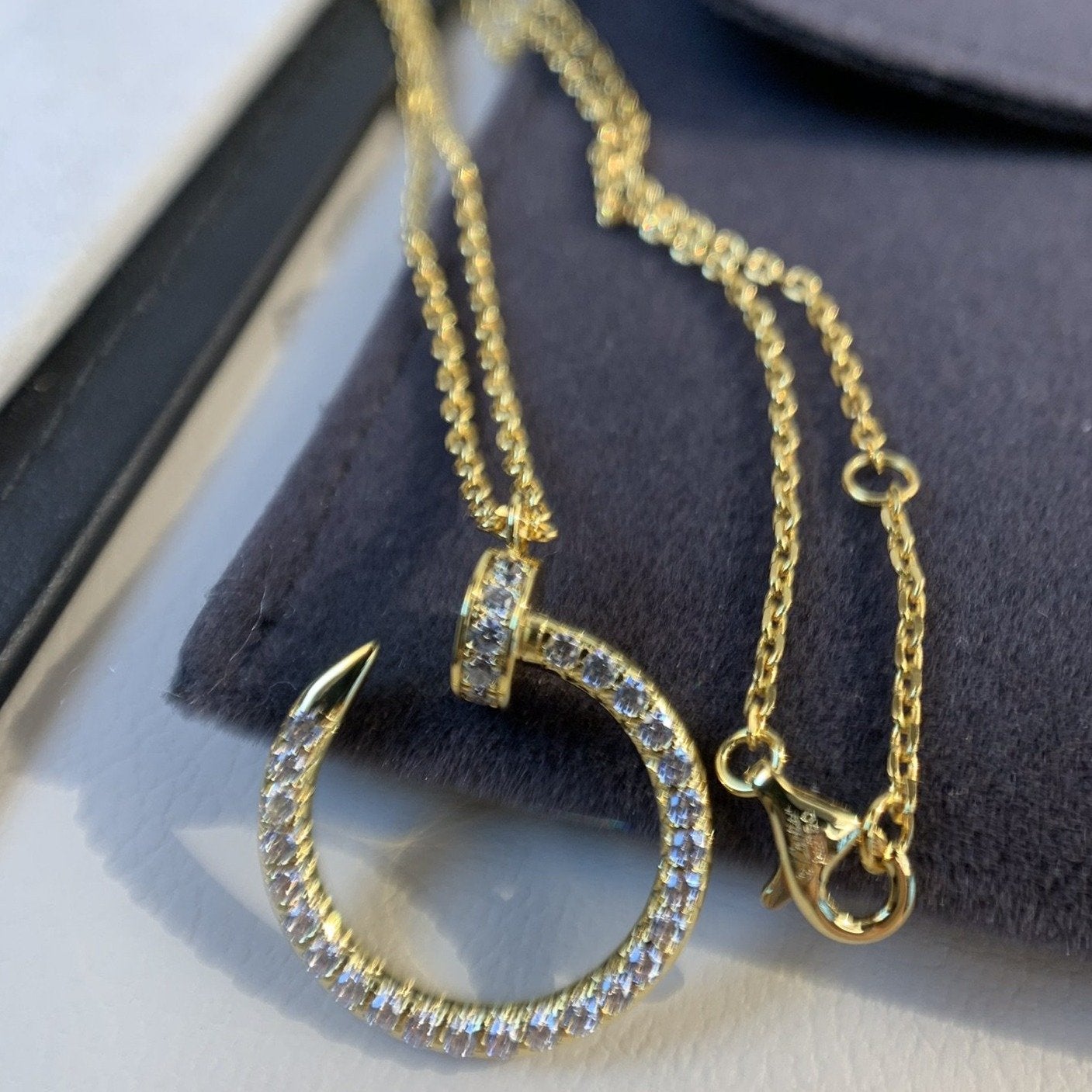 [Together Jewelry]JUSTE NECKLACE GOLD DIAMONDS