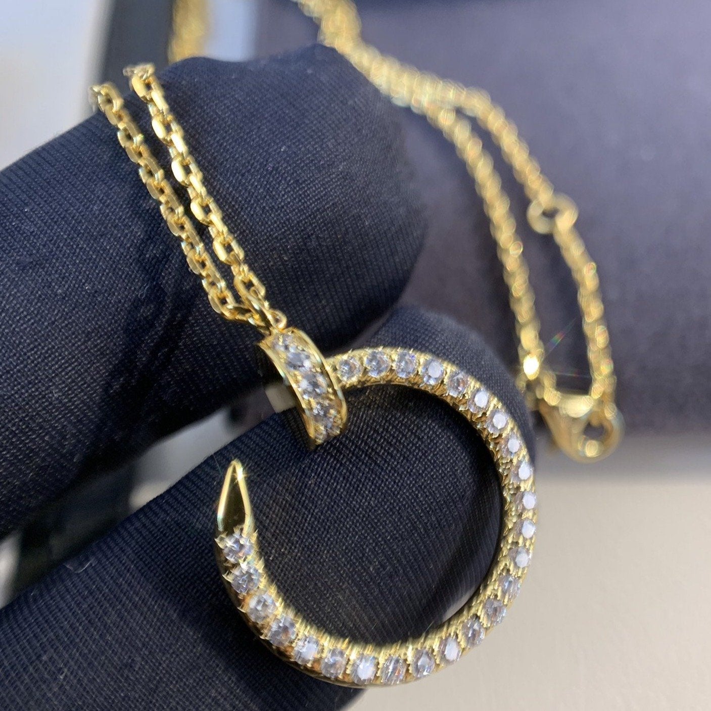 [Together Jewelry]JUSTE NECKLACE GOLD DIAMONDS