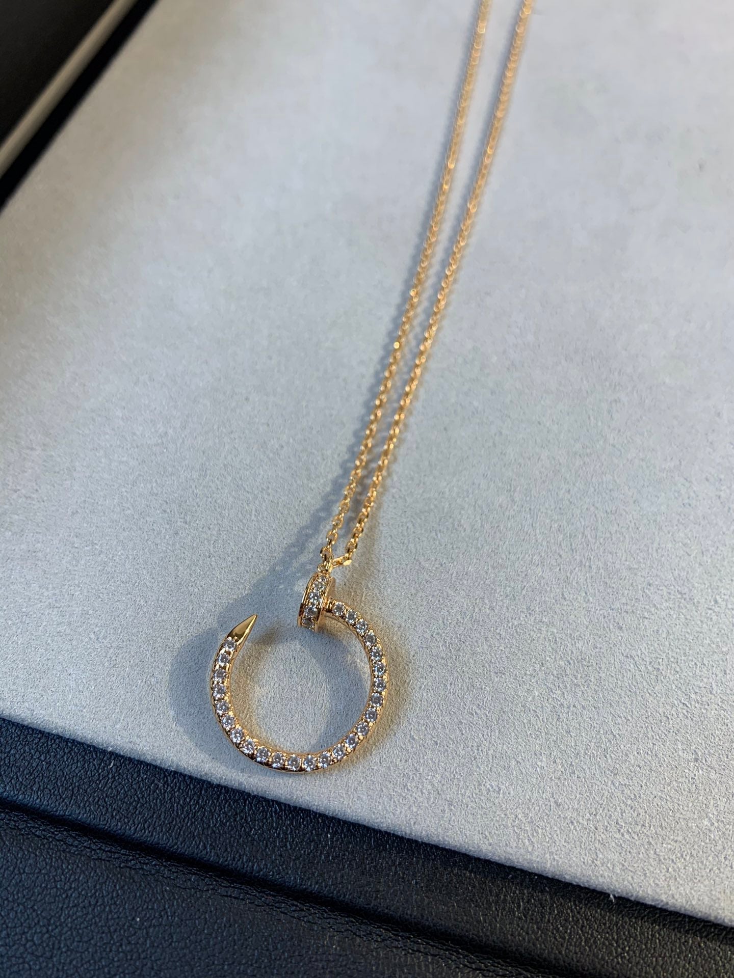 [Together Jewelry]JUSTE NECKLACE PINK GOLD DIAMONDS