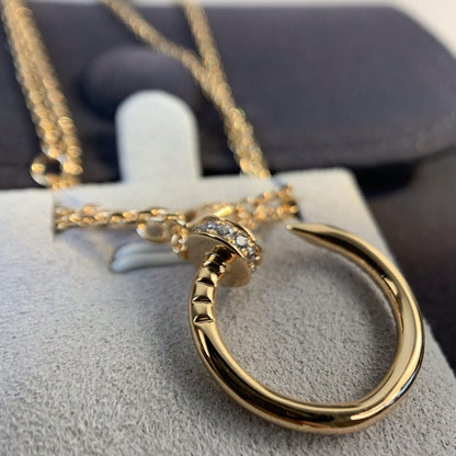 [Together Jewelry]JUSTE NECKLACE PINK GOLD DIAMONDS