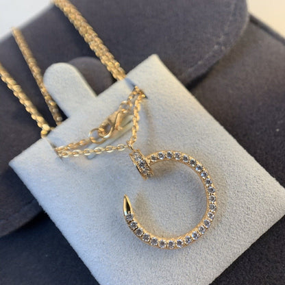 [Together Jewelry]JUSTE NECKLACE PINK GOLD DIAMONDS