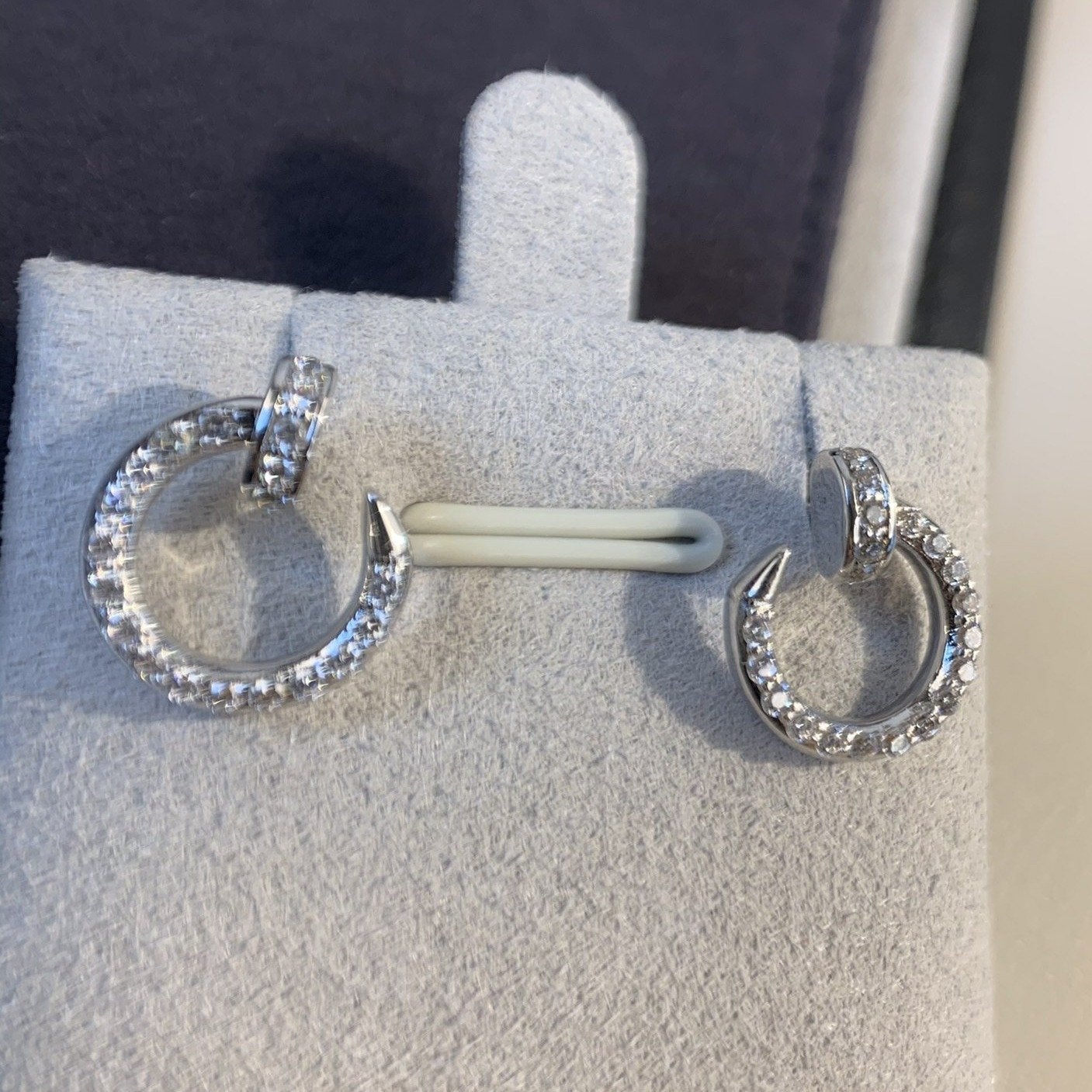 [Together Jewelry]JUSTE EARRINGS SILVER DIAMONDS