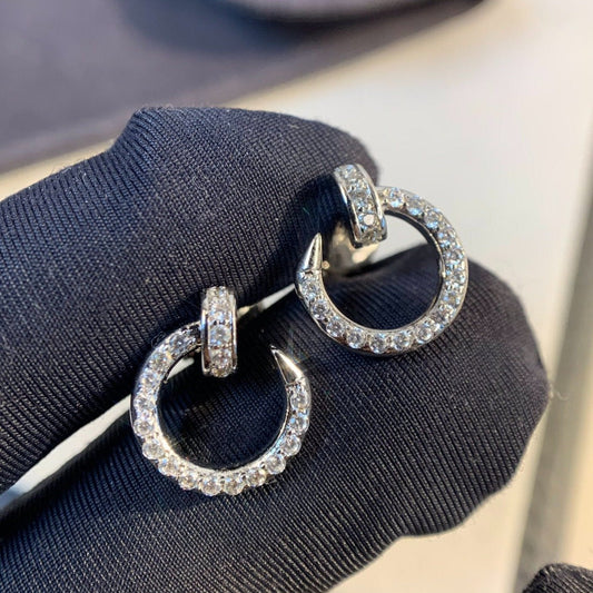 [Together Jewelry]JUSTE EARRINGS SILVER DIAMONDS