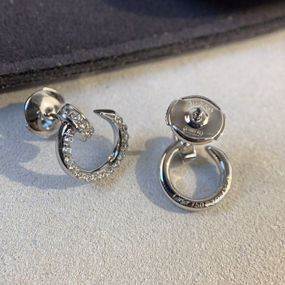 [Together Jewelry]JUSTE EARRINGS SILVER DIAMONDS