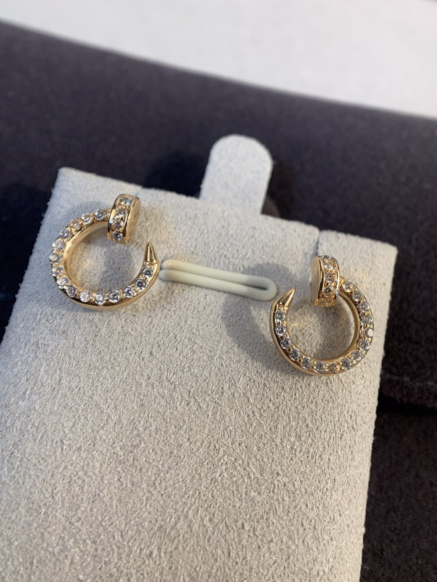 [Together Jewelry]JUSTE EARRINGS GOLD DIAMONDS