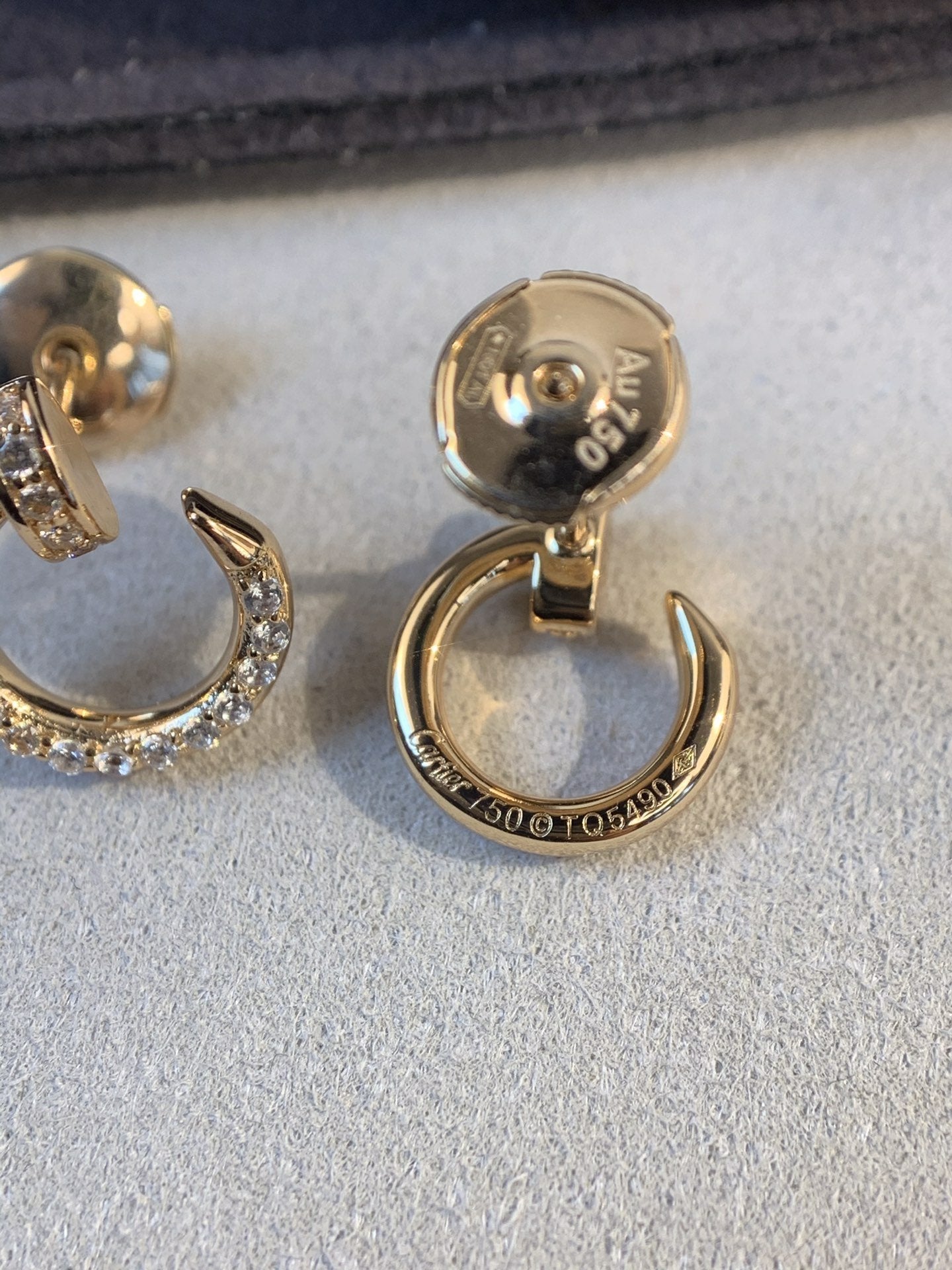 [Together Jewelry]JUSTE EARRINGS GOLD DIAMONDS