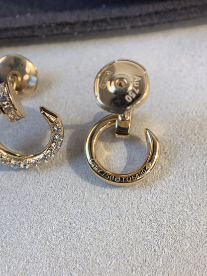 [Together Jewelry]JUSTE EARRINGS GOLD DIAMONDS