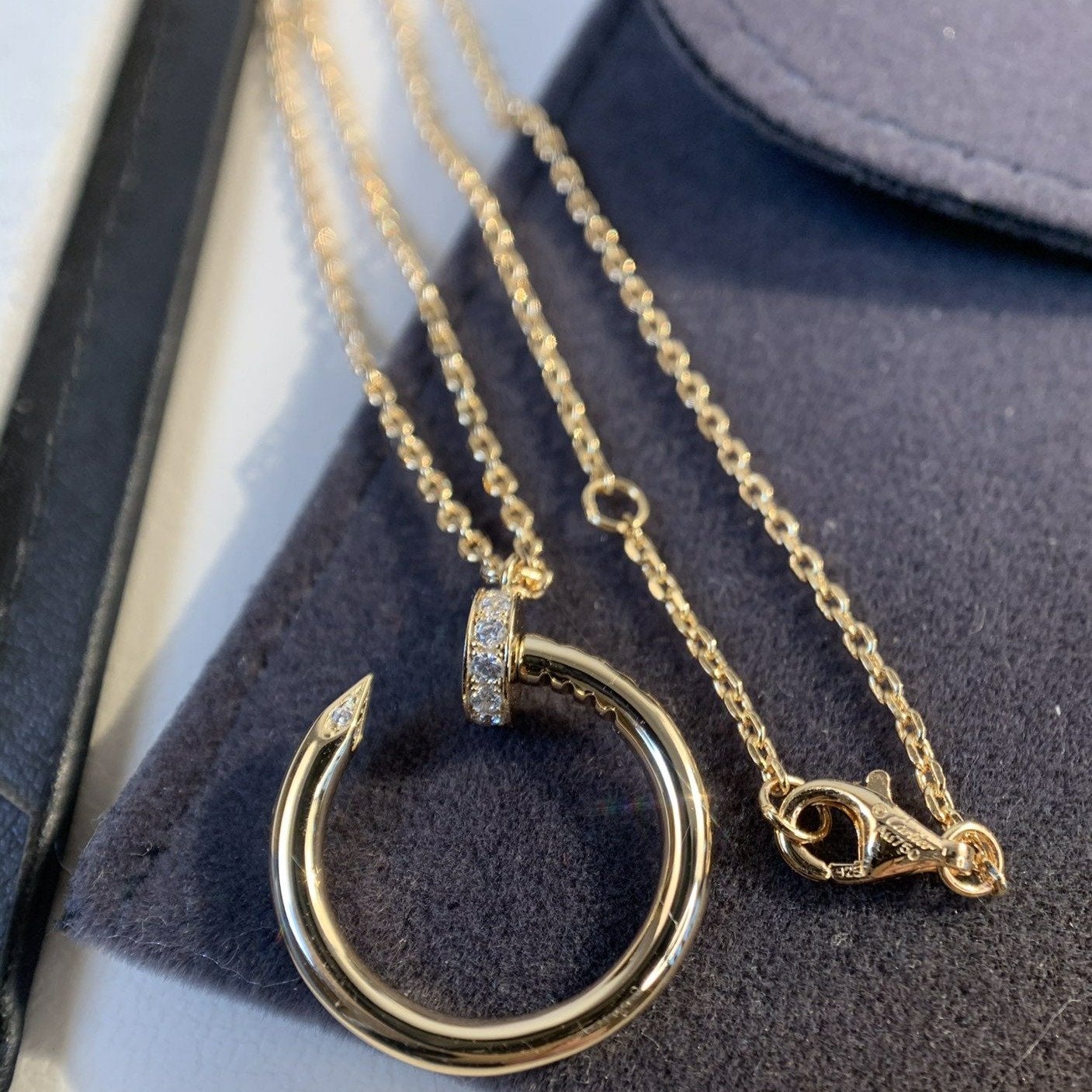 [Together Jewelry]JUSTE NECKLACE PINK GOLD