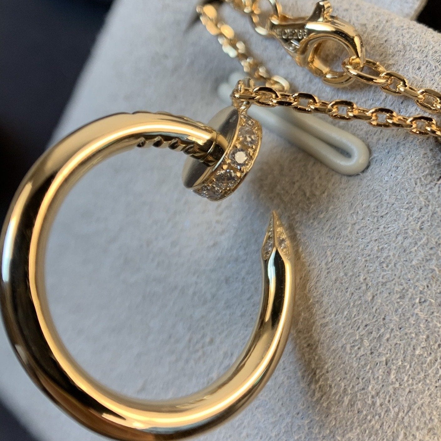 [Together Jewelry]JUSTE NECKLACE PINK GOLD
