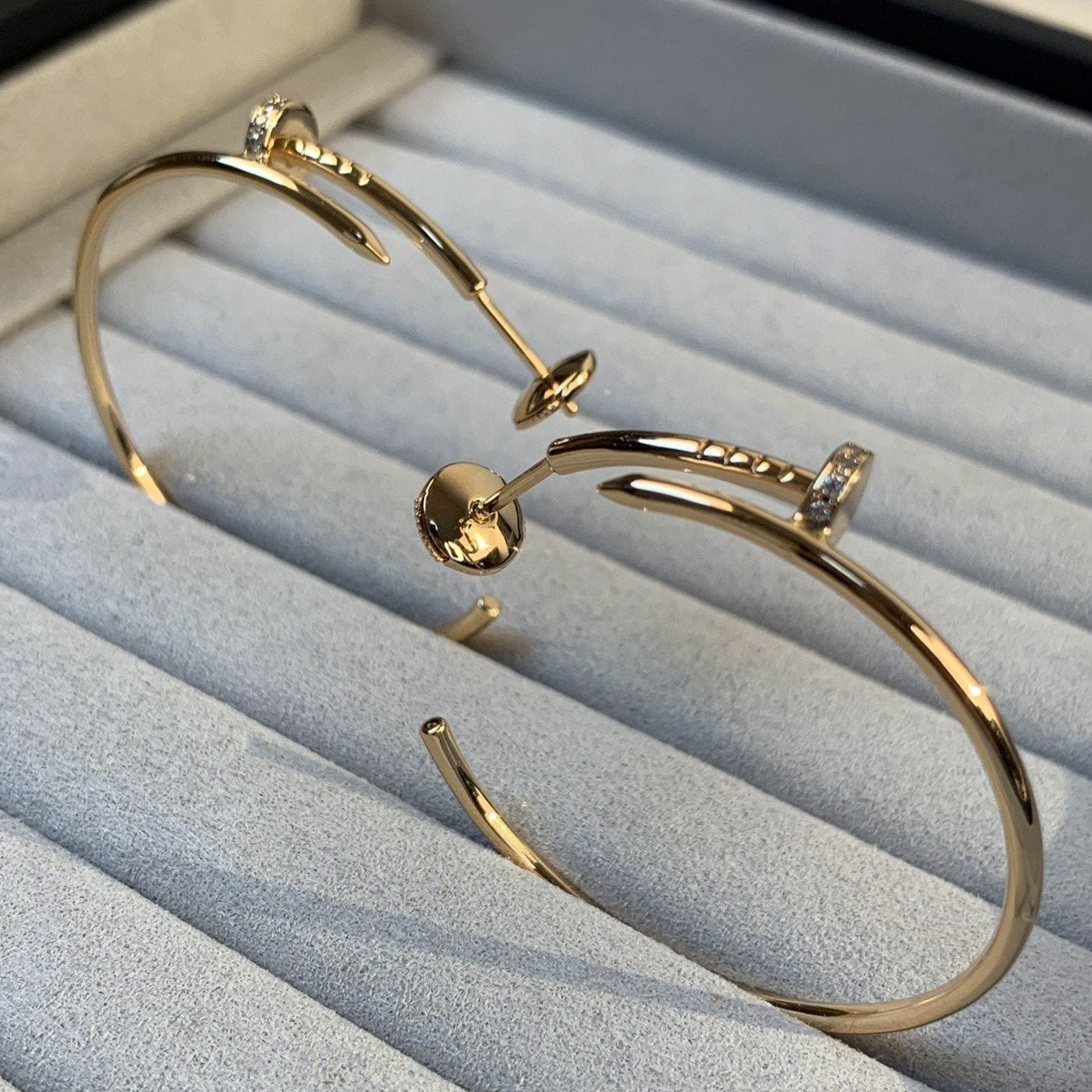 [Together Jewelry]JUSTE EARRINGS GOLD DIAMONDS 1.8MM