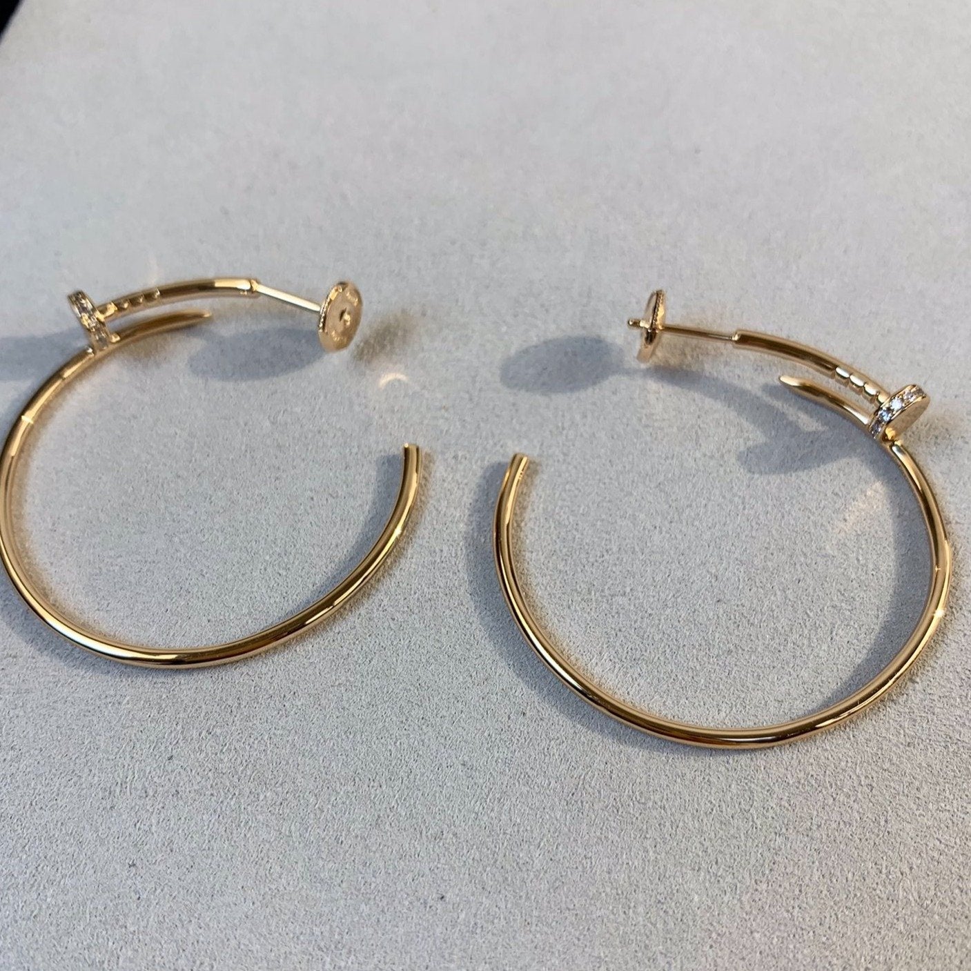 [Together Jewelry]JUSTE EARRINGS GOLD DIAMONDS 1.8MM