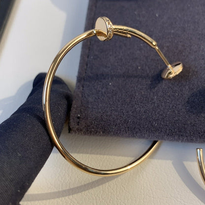 [Together Jewelry]JUSTE EARRINGS GOLD DIAMONDS 1.8MM