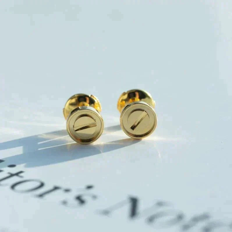 [Together Jewelry]LOVE EARRINGS GOLD 10MM