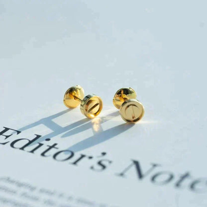 [Together Jewelry]LOVE EARRINGS GOLD 10MM