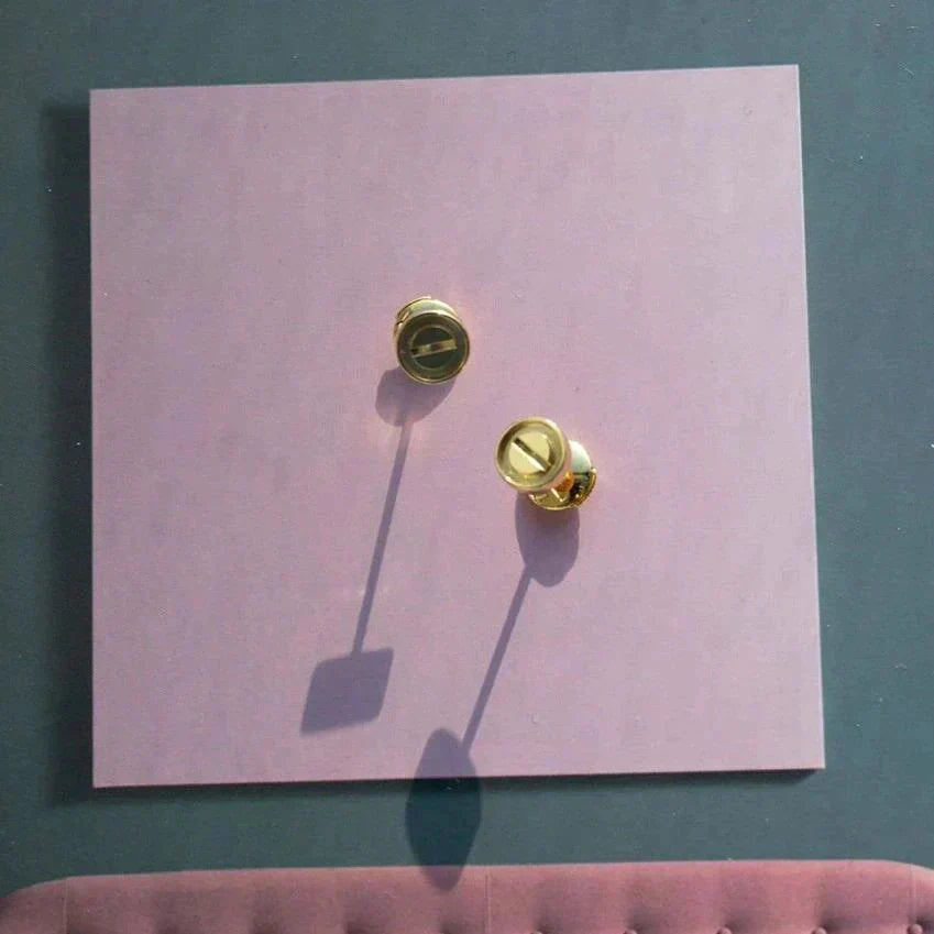 [Together Jewelry]LOVE EARRINGS GOLD 10MM