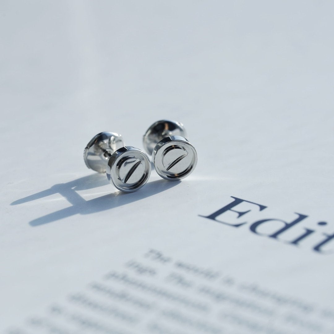 [Together Jewelry]LOVE EARRINGS SILVER 10MM