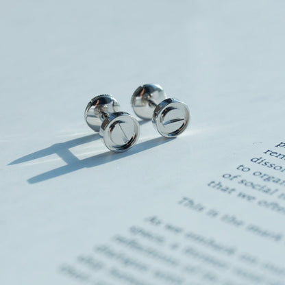 [Together Jewelry]LOVE EARRINGS SILVER 10MM
