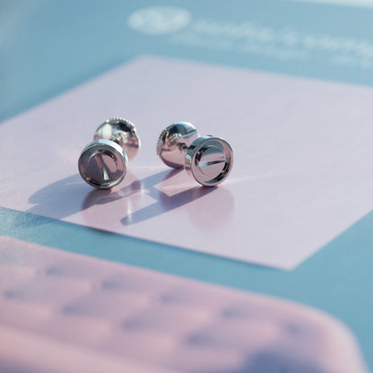 [Together Jewelry]LOVE EARRINGS SILVER 10MM