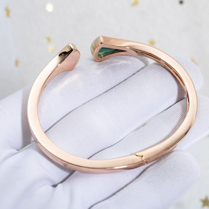 [Together Jewelry]DREAM BRACELET OPEN MALACHITE PINK GOLD