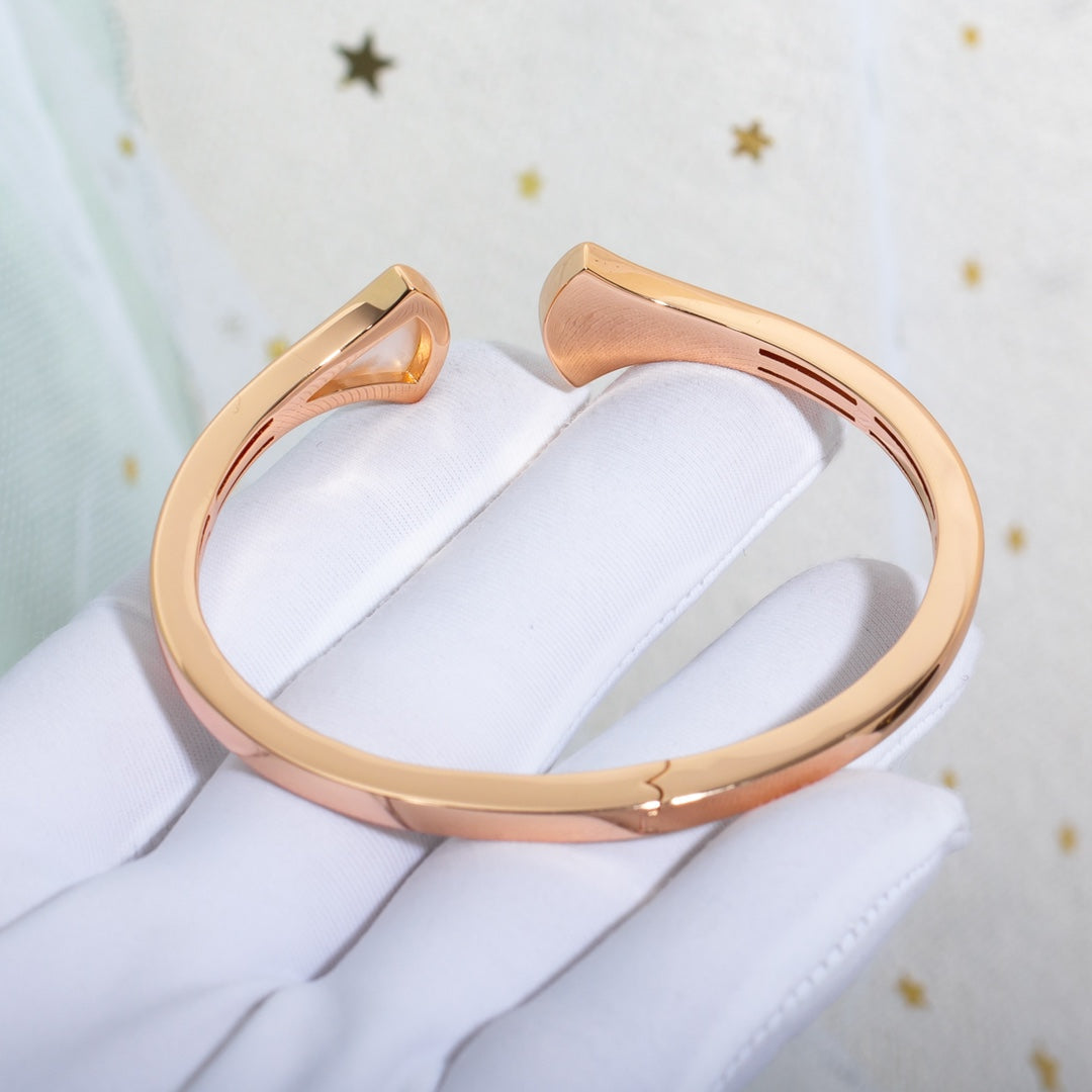 [Together Jewelry]DREAM BRACELET OPEN PINK GOLD MOP DIAMOND