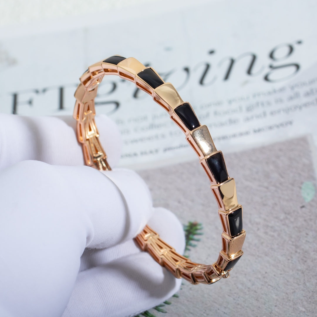 [Together Jewelry]SERPENTI BRACELET PINK GOLD ONYX