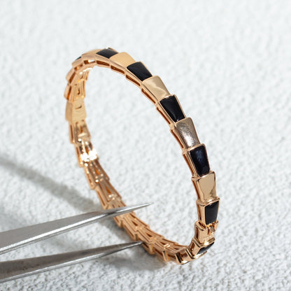 [Together Jewelry]SERPENTI BRACELET PINK GOLD ONYX