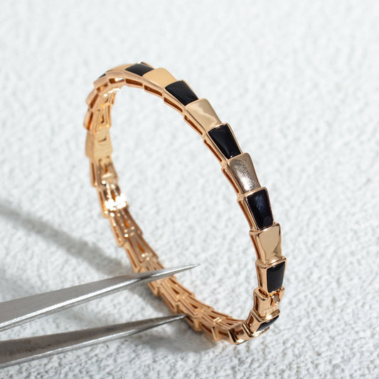 [Together Jewelry]SERPENTI BRACELET PINK GOLD ONYX