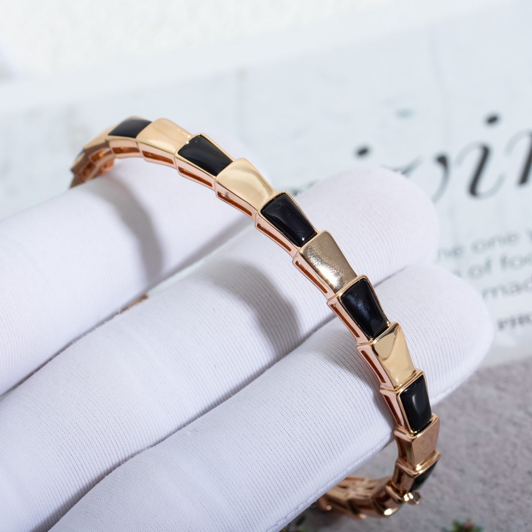 [Together Jewelry]SERPENTI BRACELET PINK GOLD ONYX