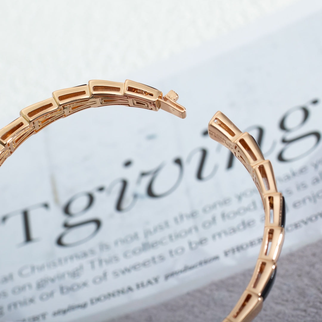 [Together Jewelry]SERPENTI BRACELET PINK GOLD ONYX