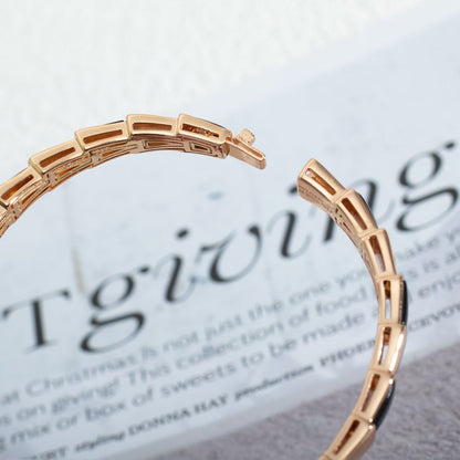 [Together Jewelry]SERPENTI BRACELET PINK GOLD ONYX