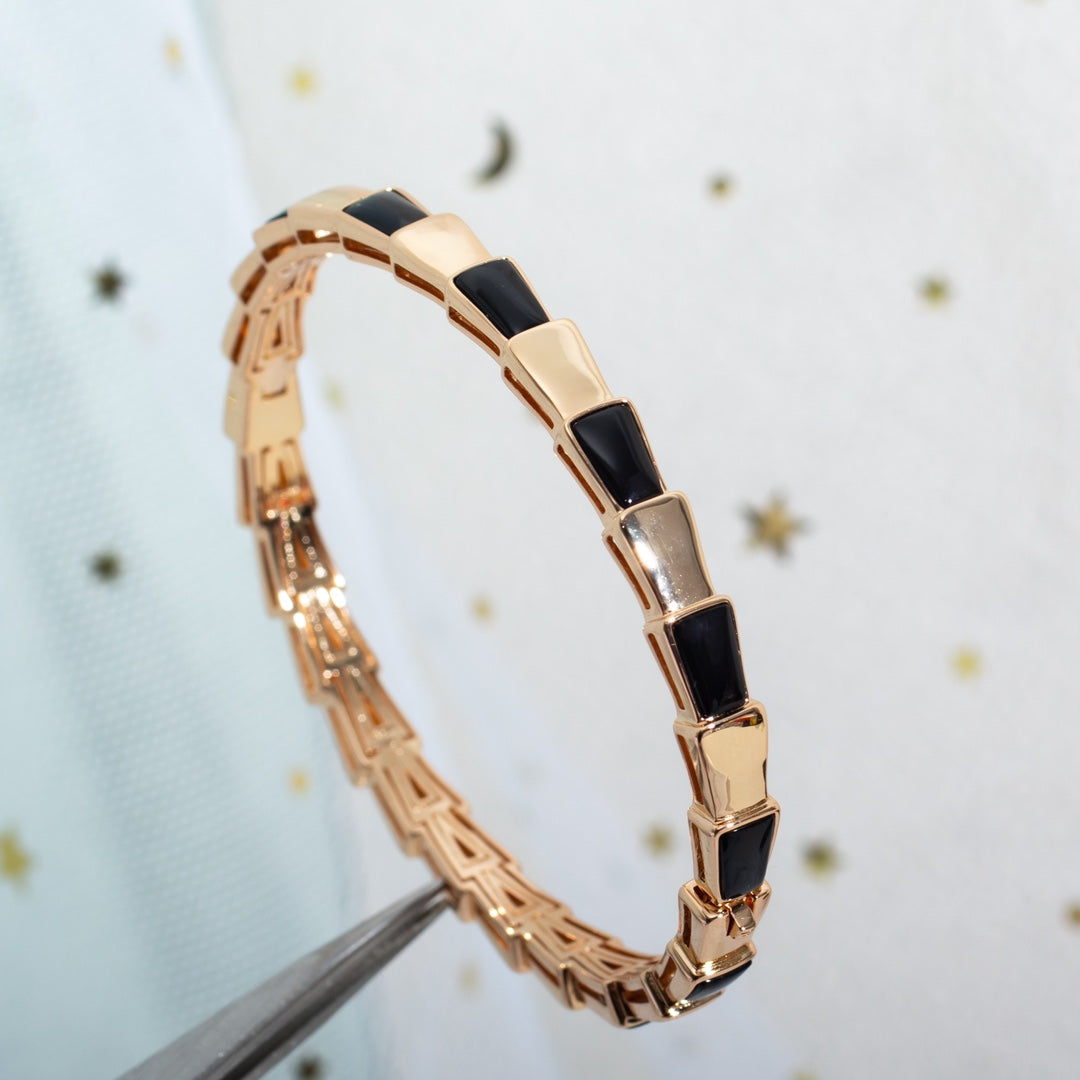 [Together Jewelry]SERPENTI BRACELET PINK GOLD ONYX