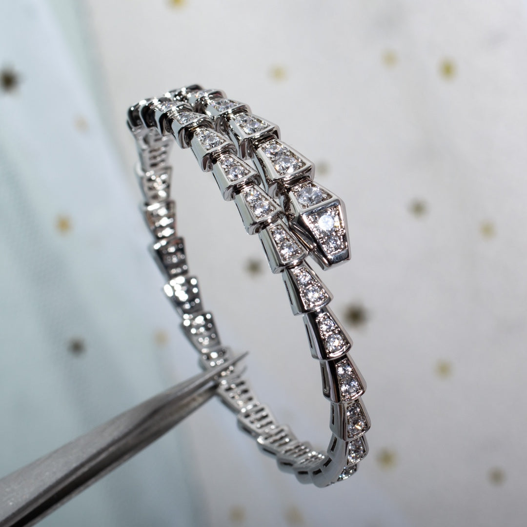 [Together Jewelry]SERPENTI BRACELET 6MM SILVER DIAMOND