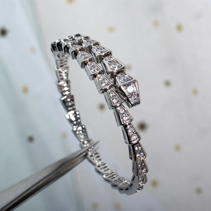 [Together Jewelry]SERPENTI BRACELET 6MM SILVER DIAMOND