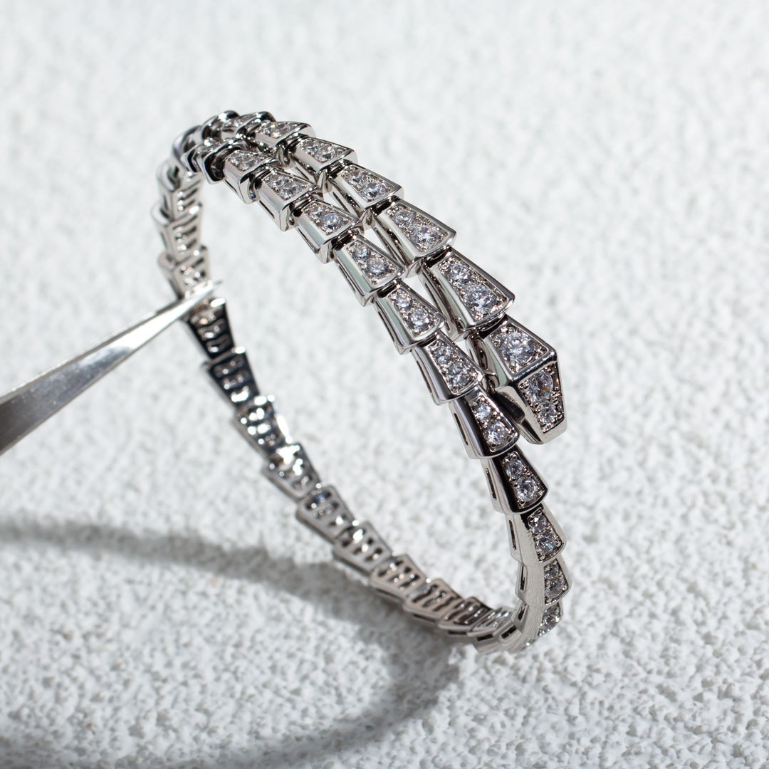 [Together Jewelry]SERPENTI BRACELET 6MM SILVER DIAMOND