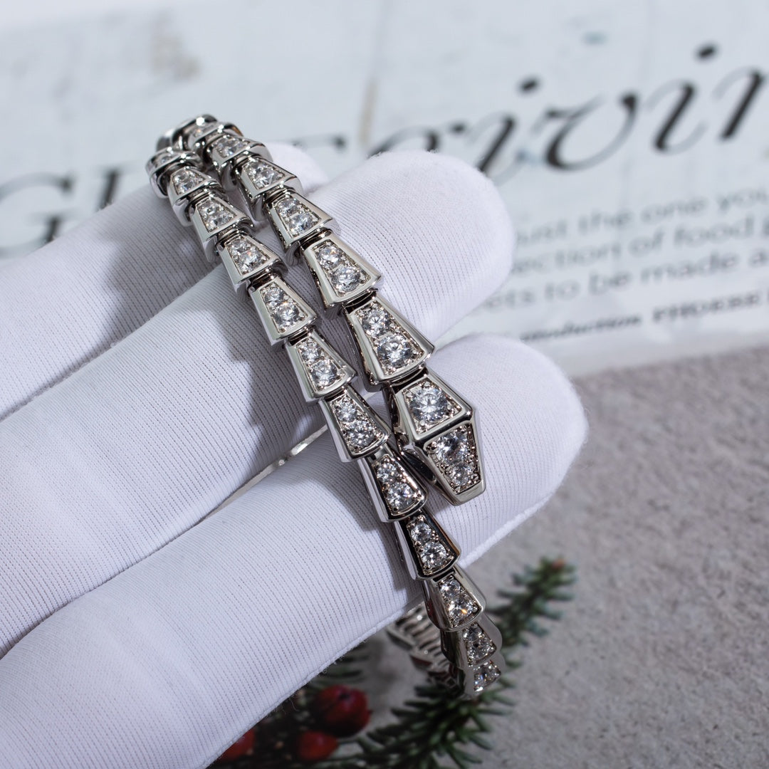 [Together Jewelry]SERPENTI BRACELET 6MM SILVER DIAMOND