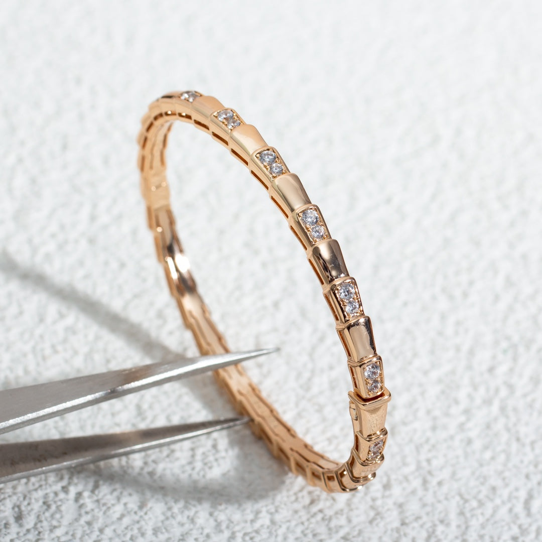 [Together Jewelry]SERPENTI SMALL BRACELET PINK GOLD DIAMOND