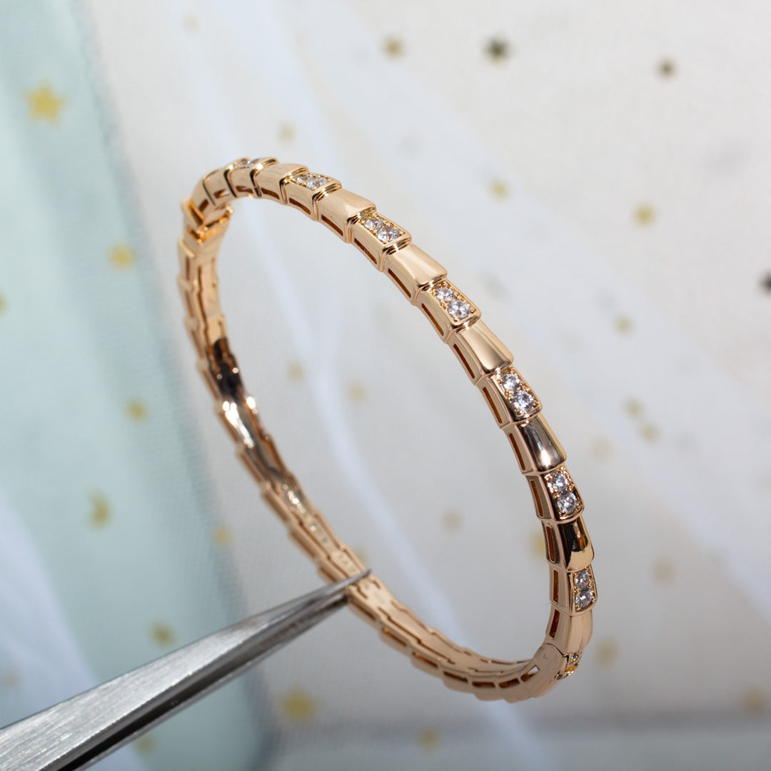[Together Jewelry]SERPENTI SMALL BRACELET PINK GOLD DIAMOND