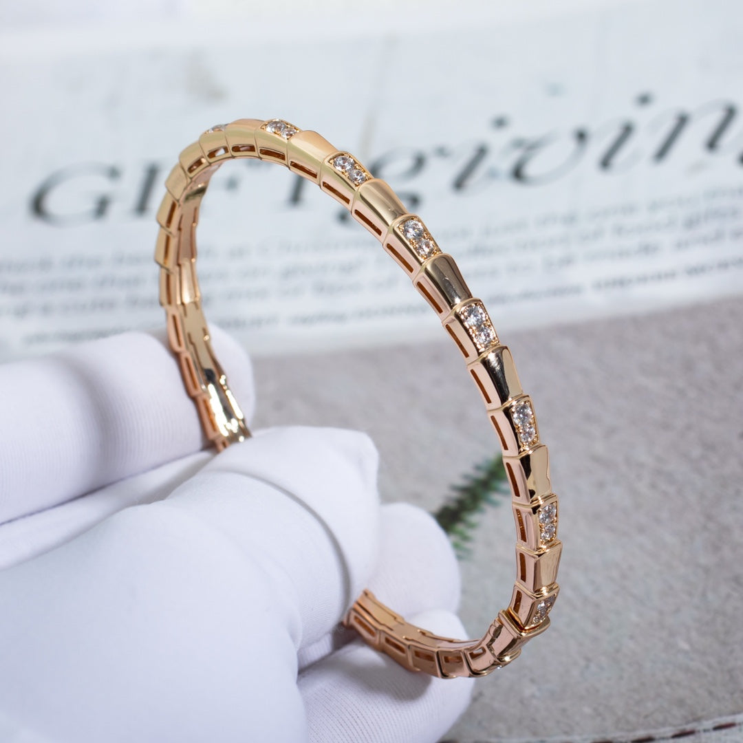 [Together Jewelry]SERPENTI SMALL BRACELET PINK GOLD DIAMOND