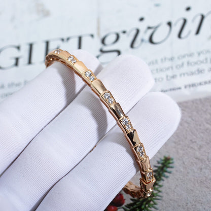 [Together Jewelry]SERPENTI SMALL BRACELET PINK GOLD DIAMOND