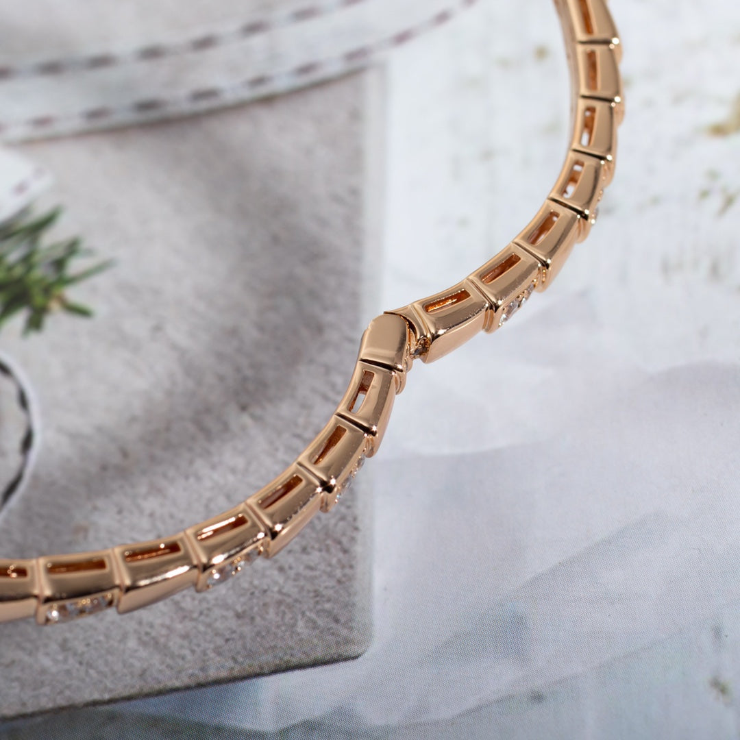 [Together Jewelry]SERPENTI SMALL BRACELET PINK GOLD DIAMOND