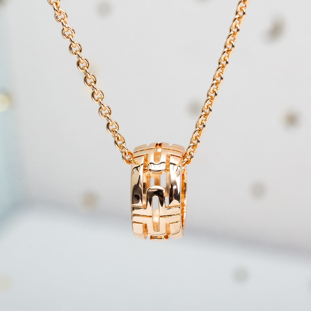 [Together Jewelry]PARENTESI NECKLACE PINK GOLD