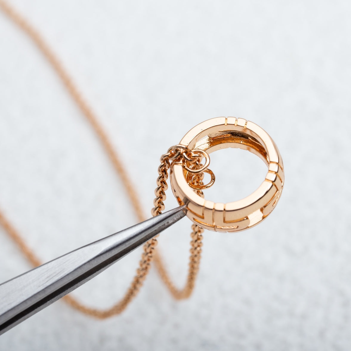 [Together Jewelry]PARENTESI NECKLACE PINK GOLD