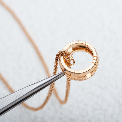 [Together Jewelry]PARENTESI NECKLACE PINK GOLD