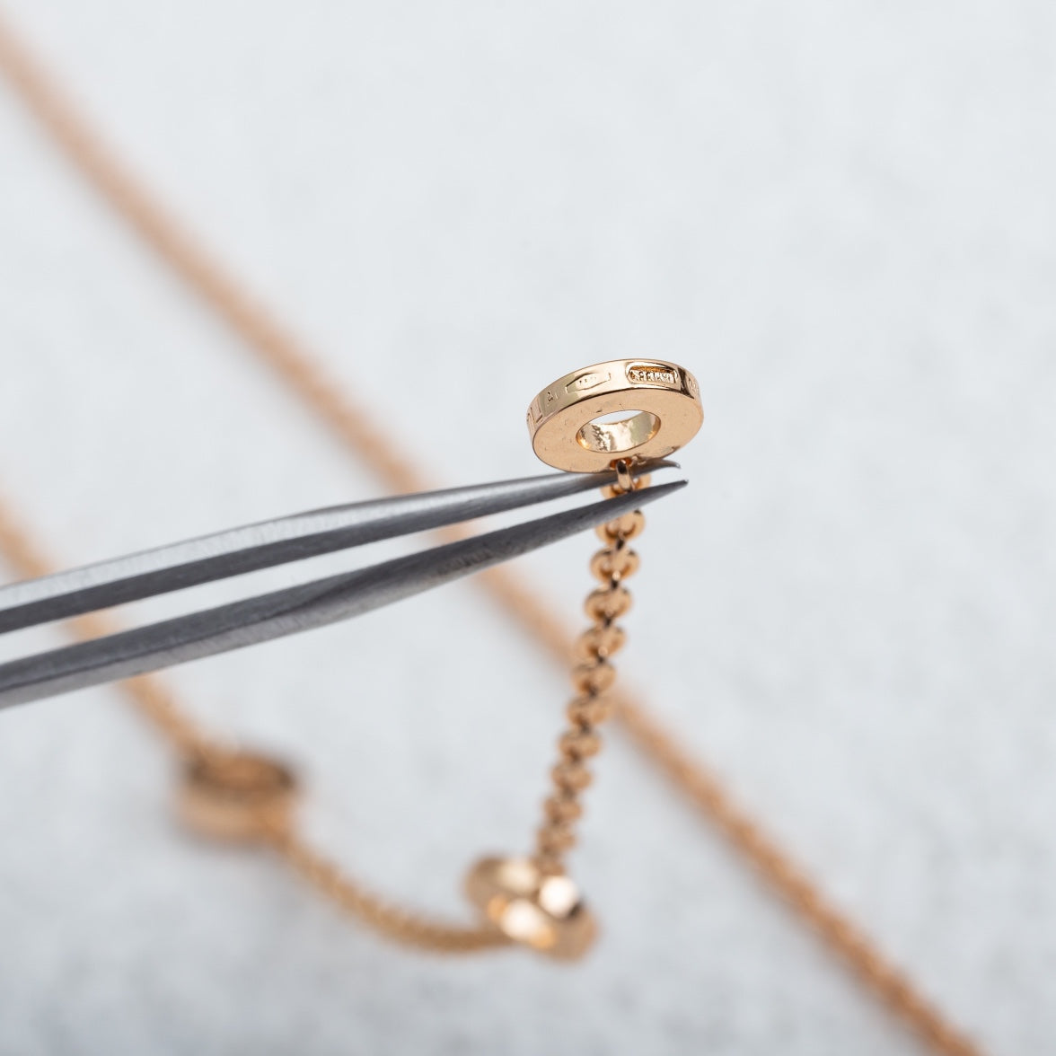 [Together Jewelry]PARENTESI NECKLACE PINK GOLD