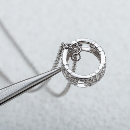 [Together Jewelry]PARENTESI NECKLACE SILVER DIAMOND