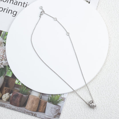 [Together Jewelry]PARENTESI NECKLACE SILVER DIAMOND