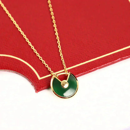 [Together Jewelry]AMULETTE GOLD MALACHITE NECKLACE