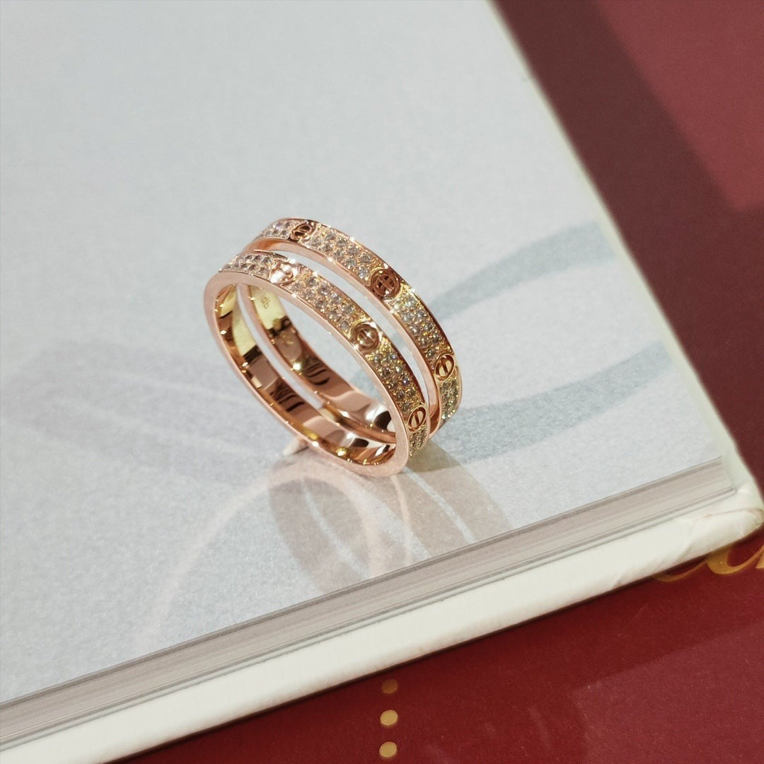 [Together Jewelry]LOVE RING 2.65MM DIAMOND