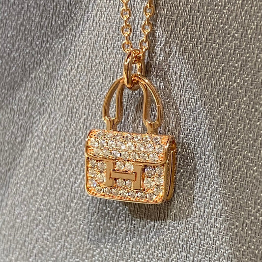 [Together Jewelry]CONSTANCE PEDANT DIAMOND NECKLACE